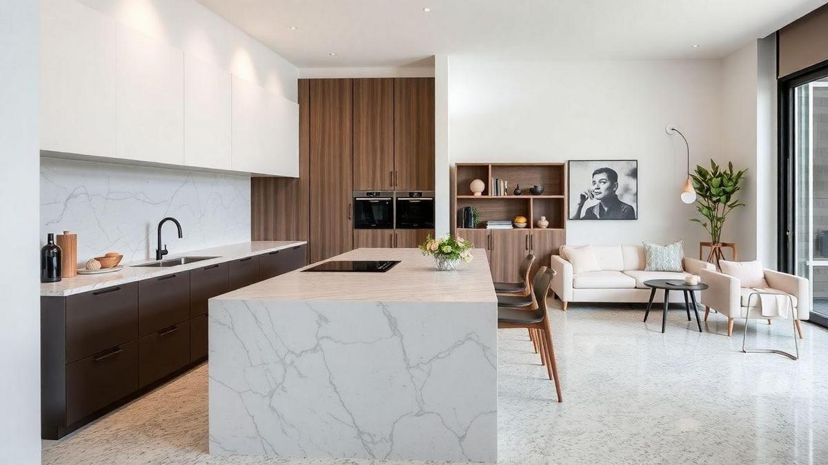 Comparação: Quartzito vs Granito no Design de Interiores