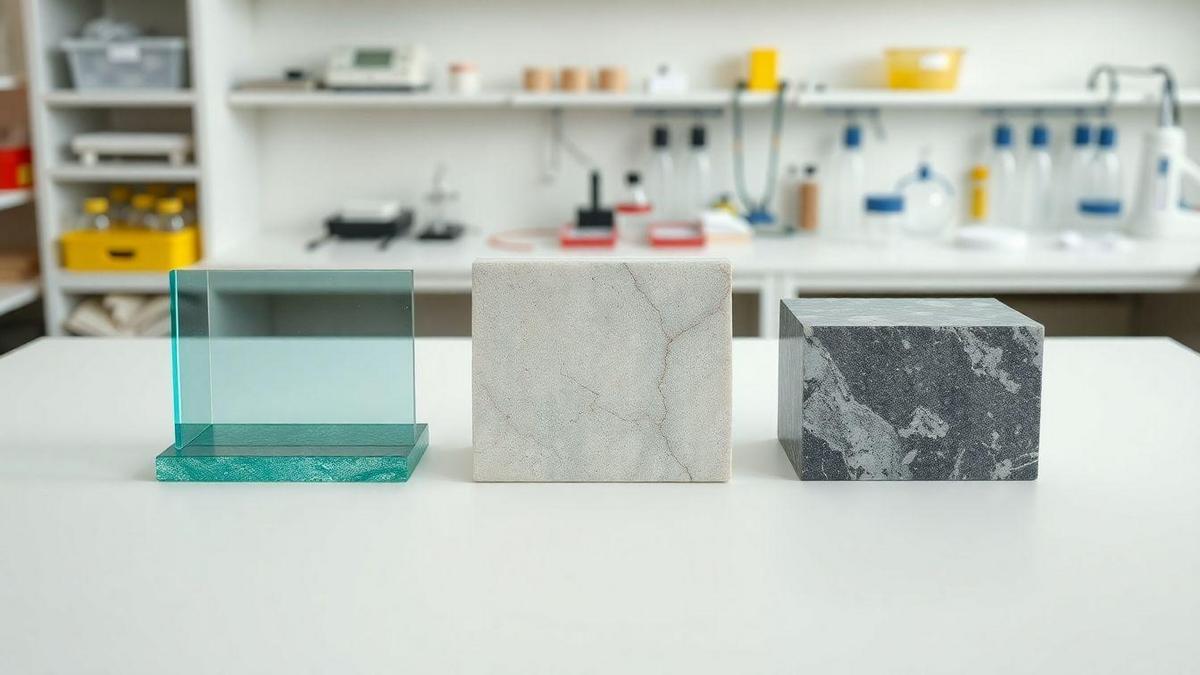 Comparação entre Nanoglass e Outros Materiais