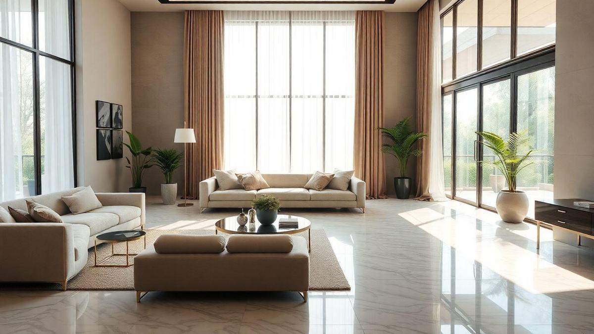 Benefícios do piso de mármore em sua casa