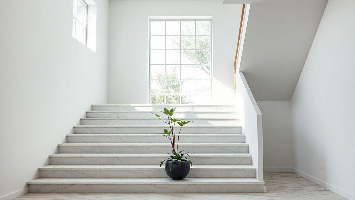 Design de Escadas em Mármore