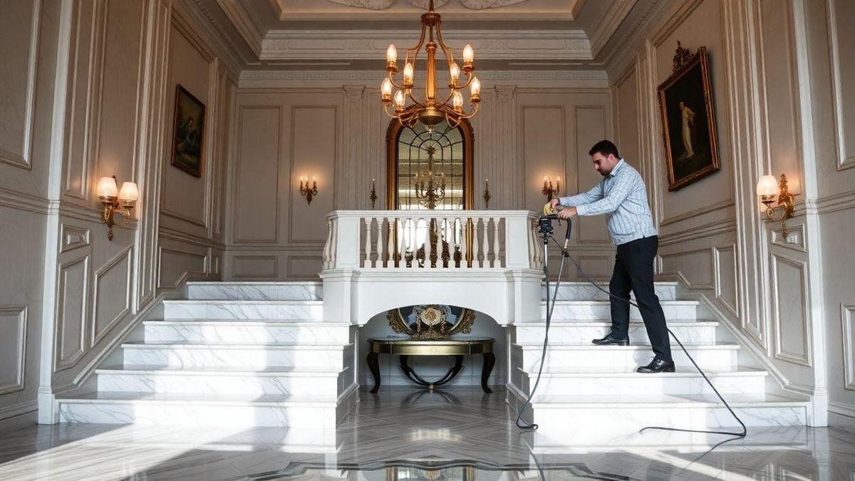 Manutenção de Escadas de Mármore