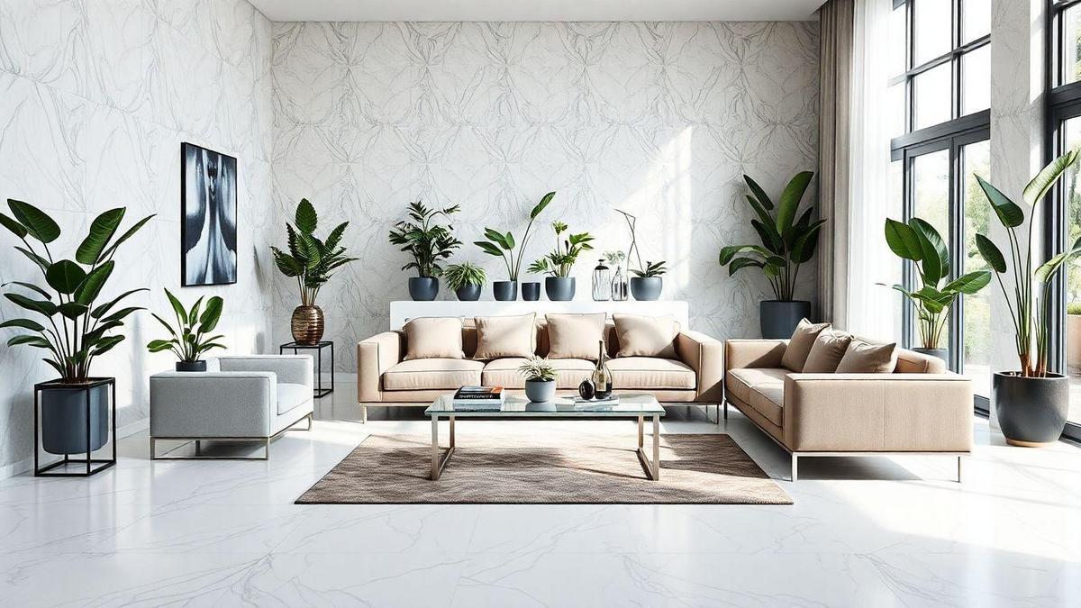 Como combinar mármore com cerâmica na decoração