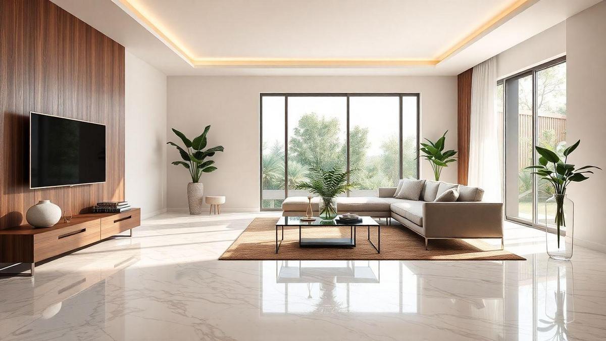Como o mármore transforma sua sala de estar
