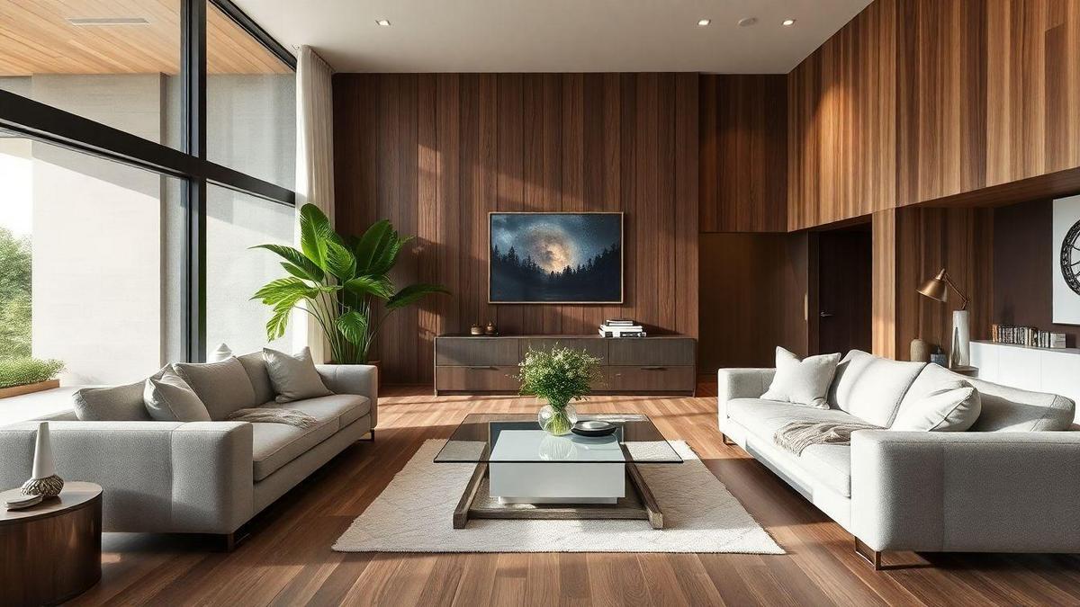 Tendências de decoração contemporânea com mármore e vidro