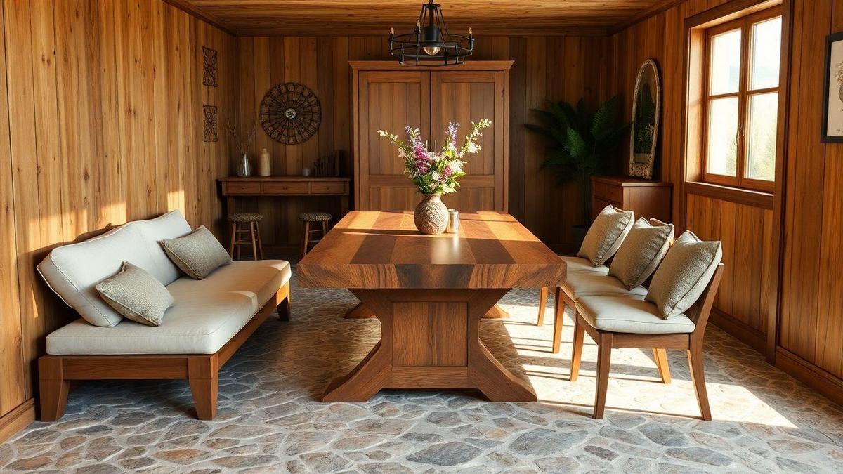 Tendências de decoração rústica com mármore