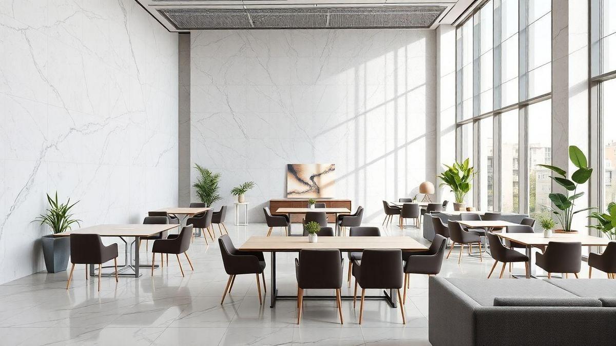 A Beleza do Quartzo em Ambientes Comerciais