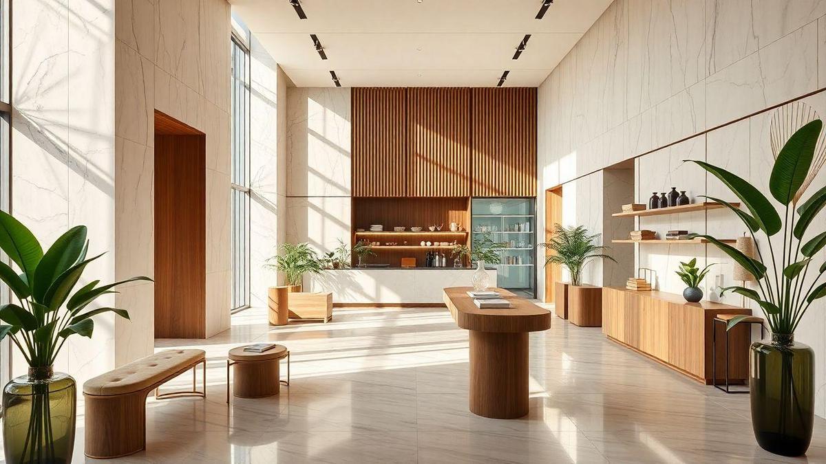 Benefícios do Mármore em Decoração Comercial Sustentável