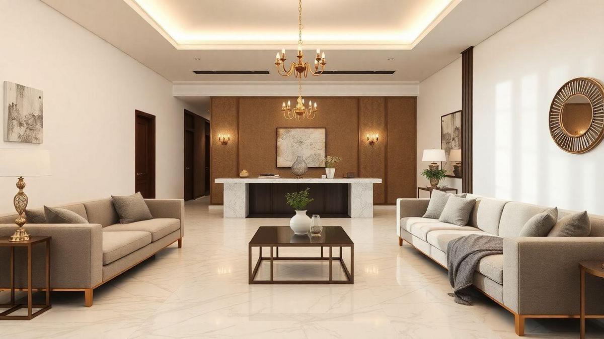 Estilos de decoração com mármore e metal