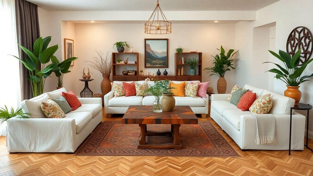 A combinação perfeita: mármore natural boho