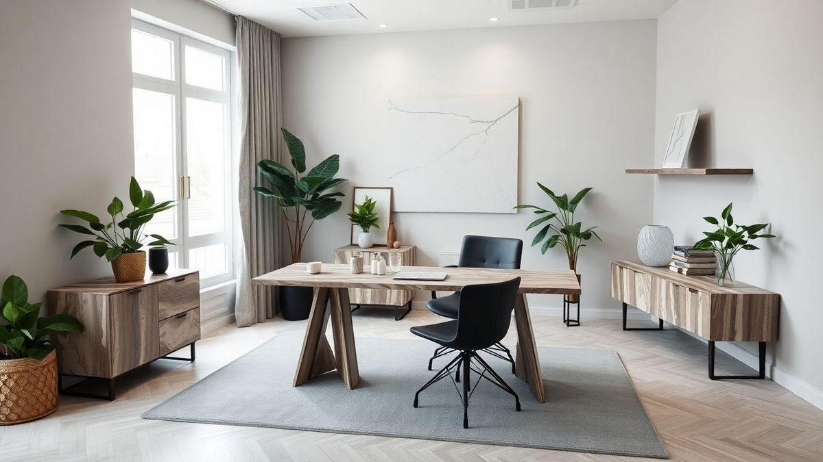 Como o Mármore Transforma a Decoração de Home Office