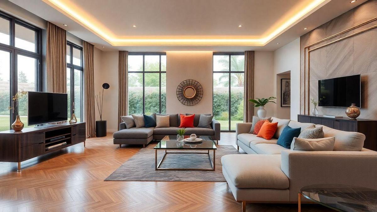 Design de interiores em mármore para lazer elegante