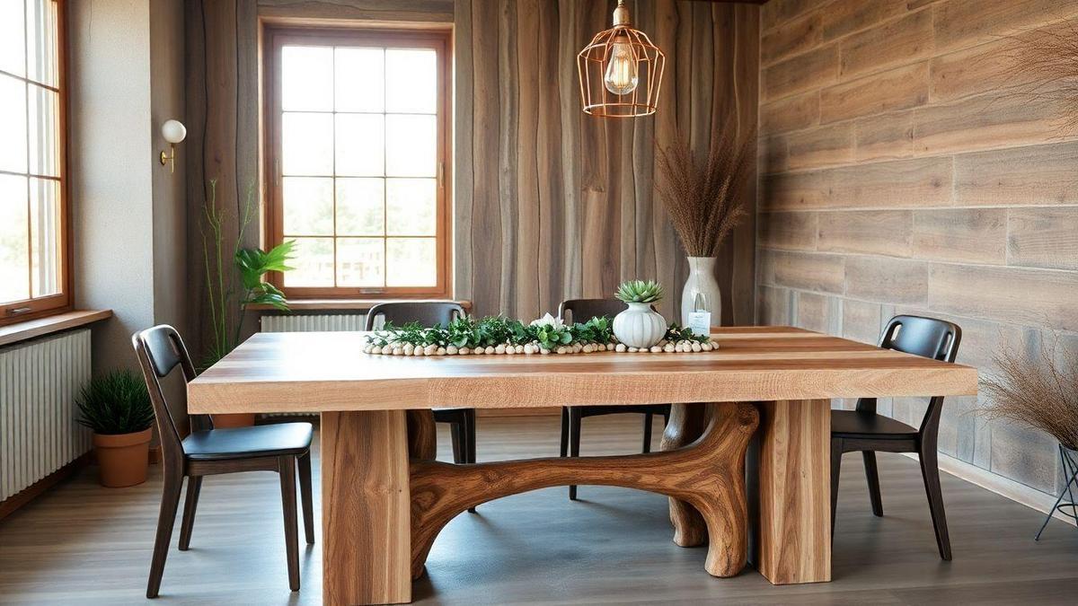 Elementos naturais que complementam mármore rústico