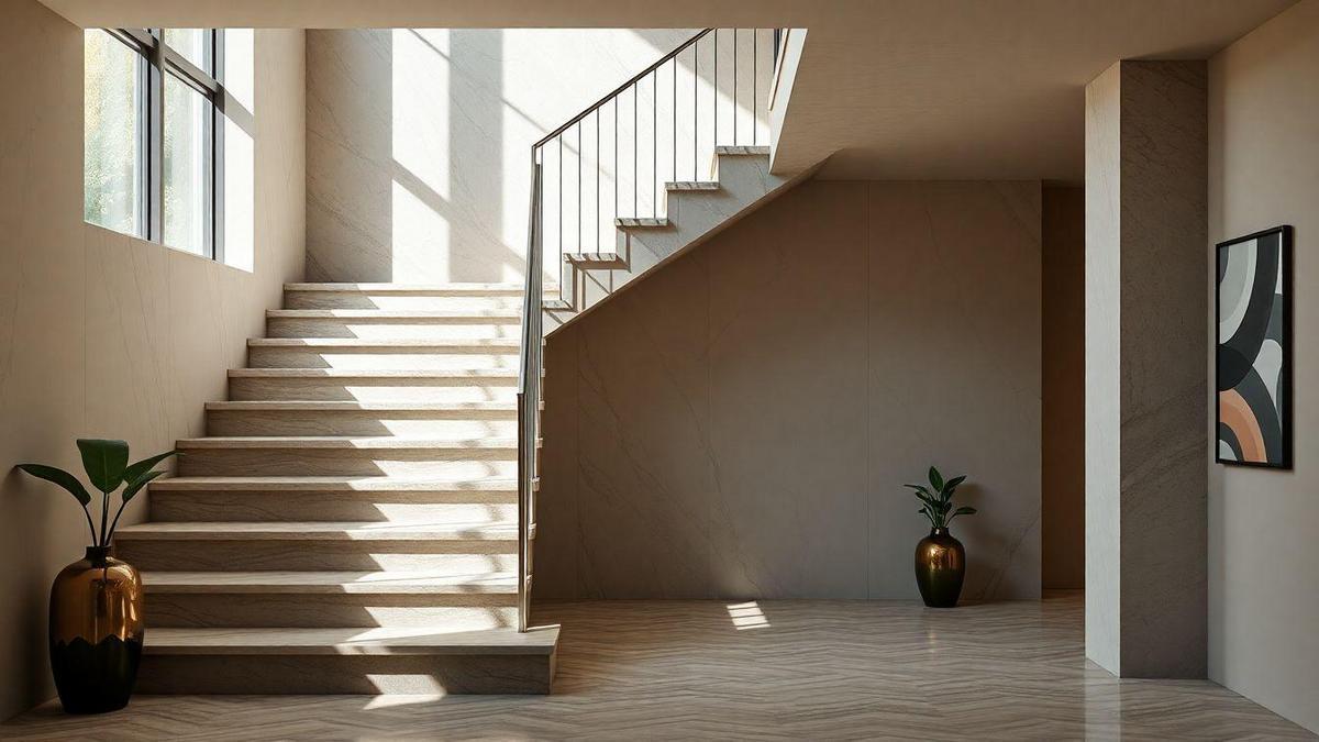 Estilos de Design com Mármore em Escadas