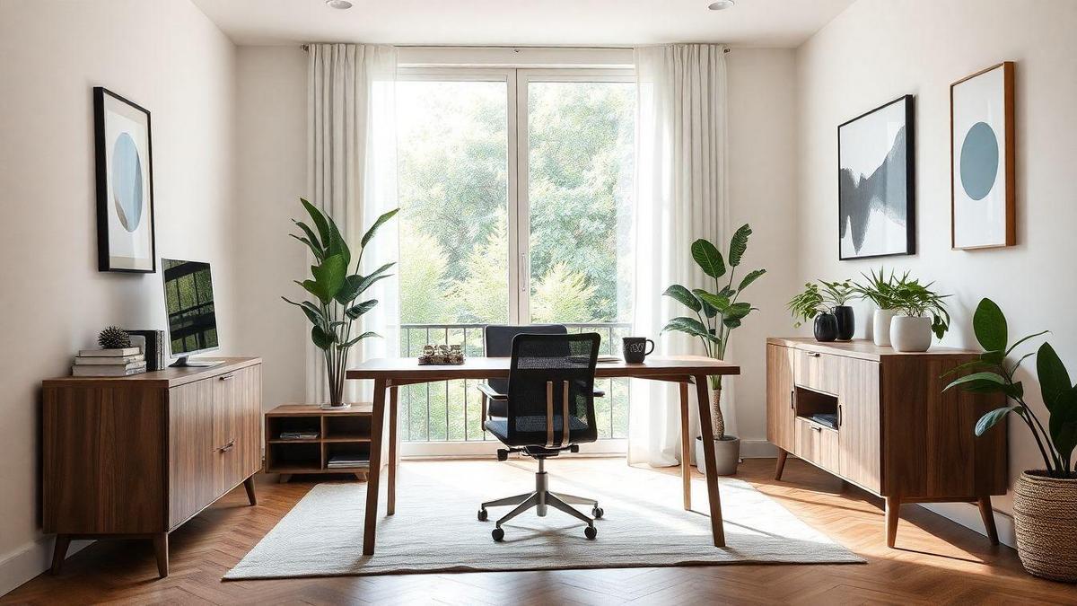 Móveis para Home Office com Acabamento em Mármore