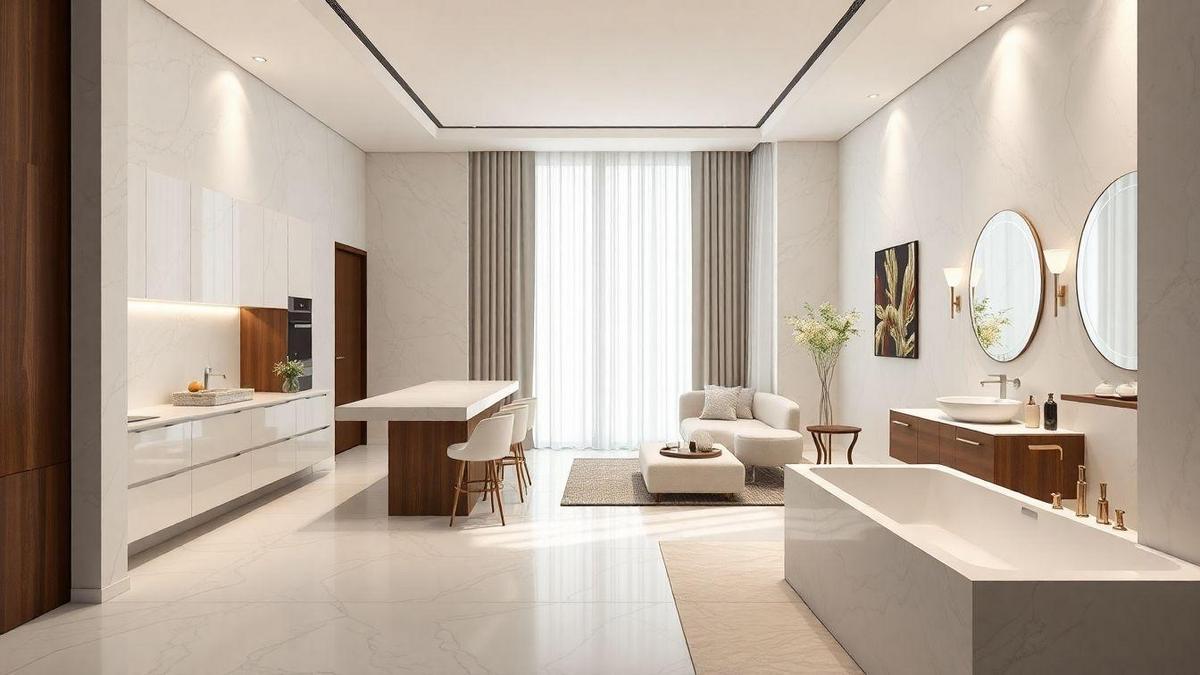 Tendências de Mármore em Projetos de Interiores